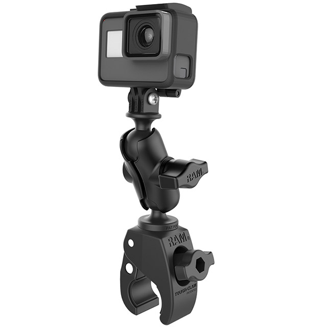 RAM Mounts Small Tough-Claw met dubbele sok arm en GoPro mount