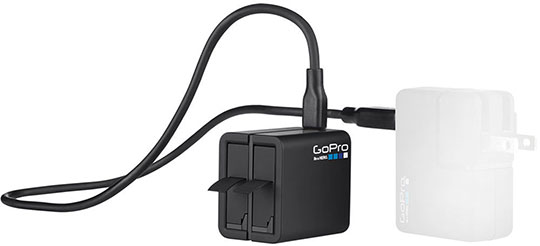 Laat je GoPro opladen